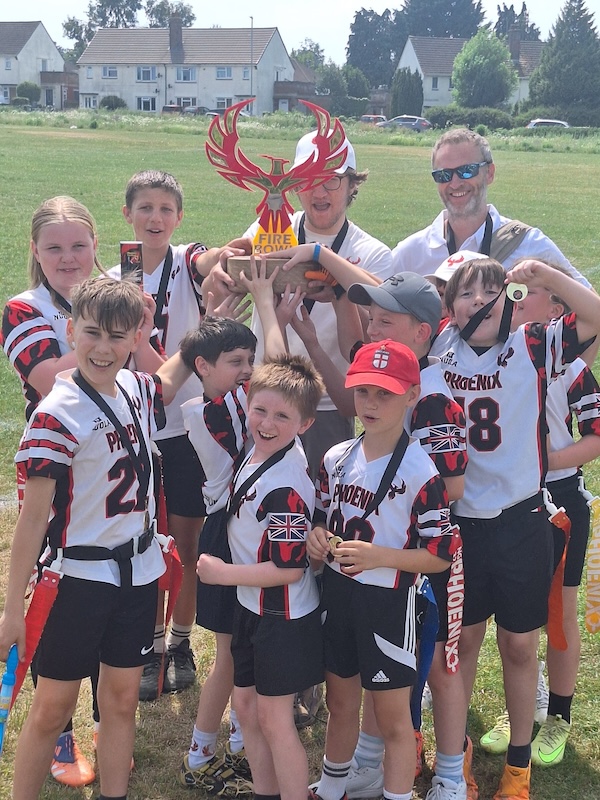u11s with trophy, 30 May 2026. FireBowl